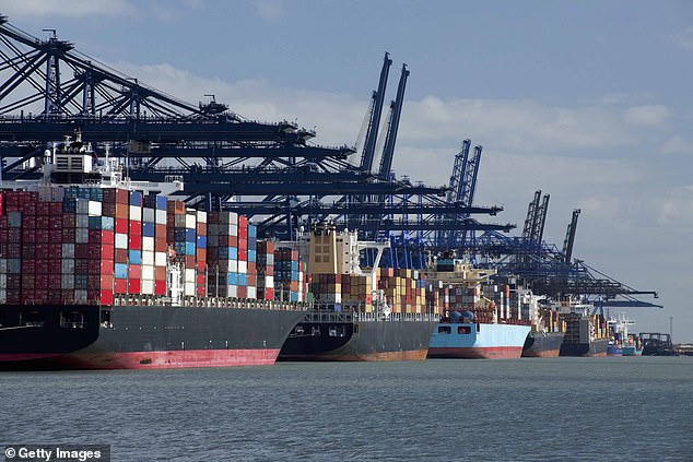 The Port of Felixstowe said the number of containers it was seeing had spiked 30% compared to average levels over the last fortnight