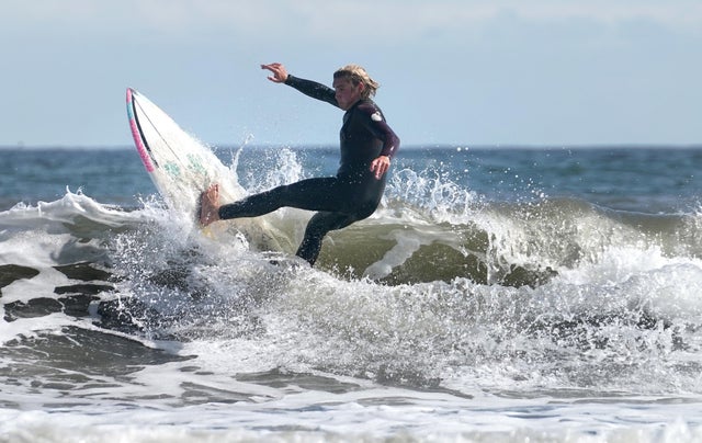 Surfers at Long Sands Beach, Tynemouth