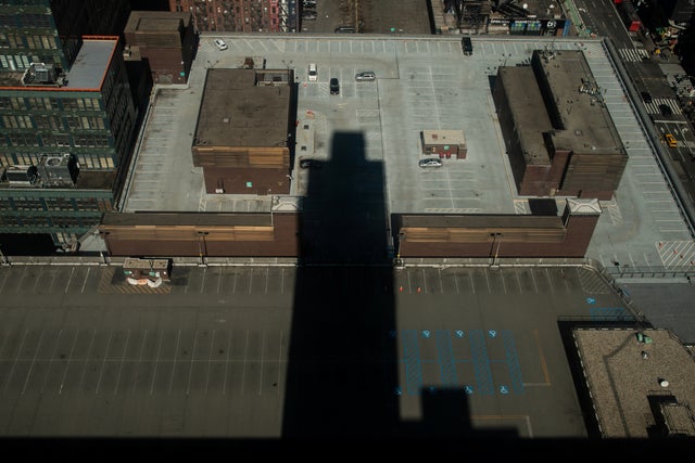 Empty parking lots