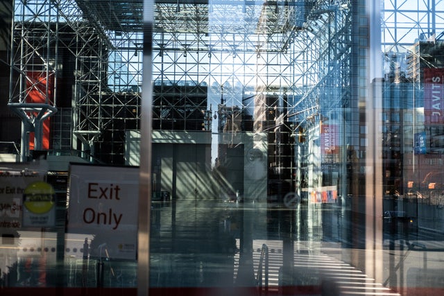 An empty Jacob K Javits Convention Center 