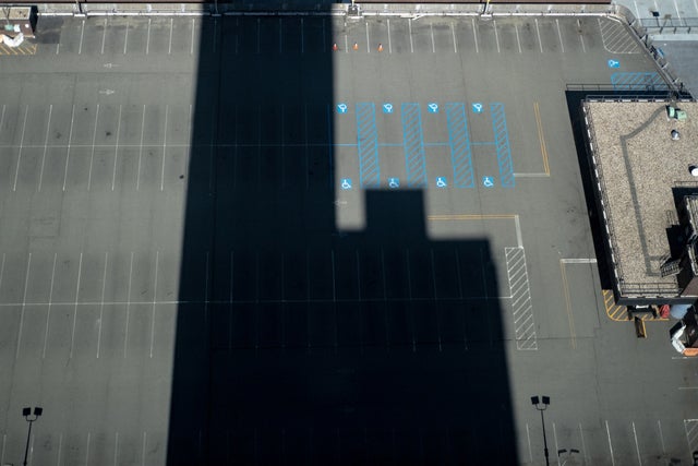 Empty parking lots