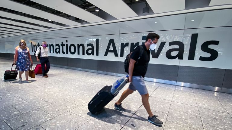 Arrivals at Heathrow Airport