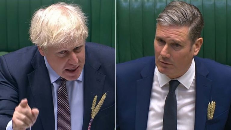 Boris Johnson and Sir Keir Starmer