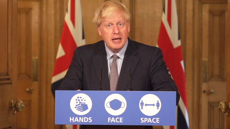 Boris Johnson Downing presser