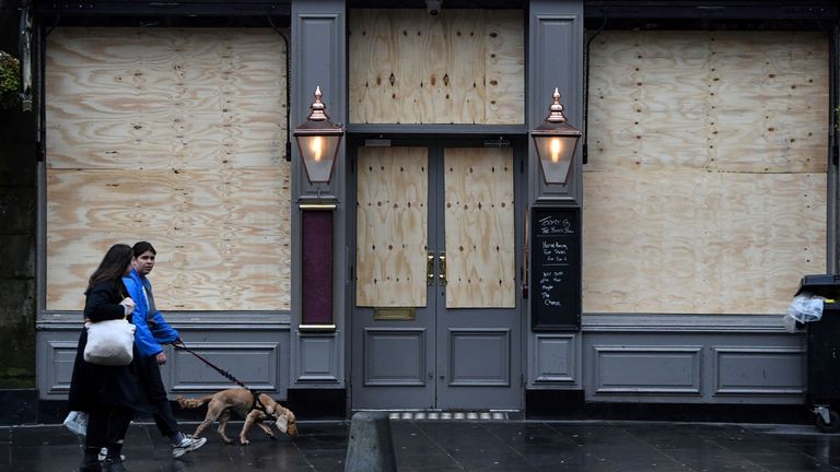 Pubs and non-essential shops have closed their doors to the public nationwide