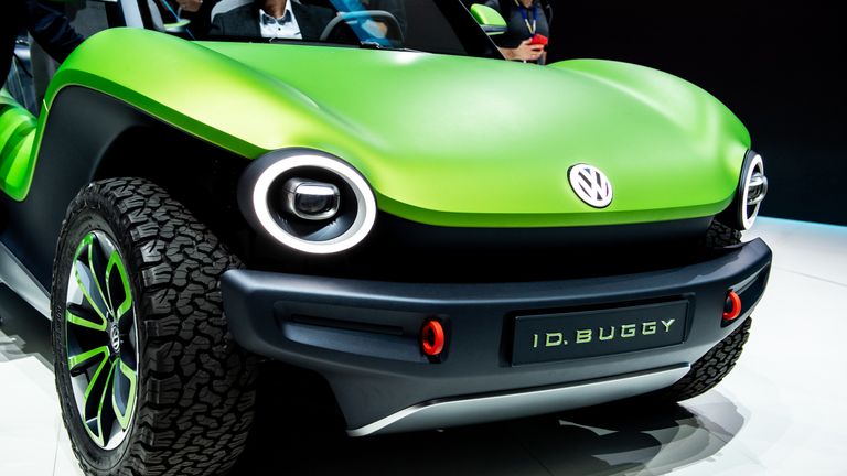 VW showed of its all-electric ID Buggy concept at this month's Geneva car show