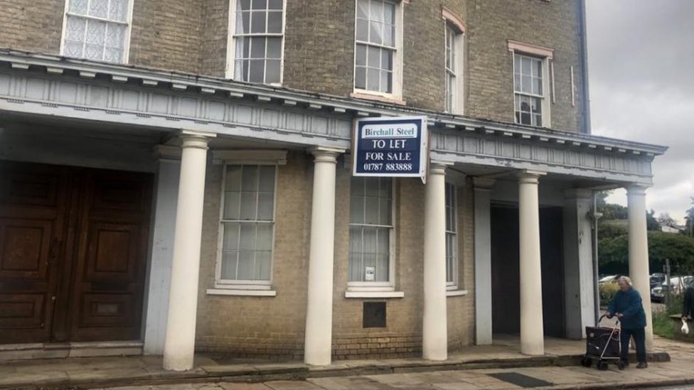 The old Barclays Bank building in Hadleigh