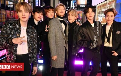 A hit share market debut for BTS's music label