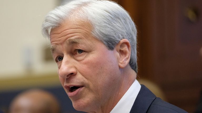 WASHINGTON, DC - APRIL 10: Jamie Dimon, chief executive officer of JPMorgan Chase & Co., speaks during a House Financial Services Committee hearing on April 10, 2019 